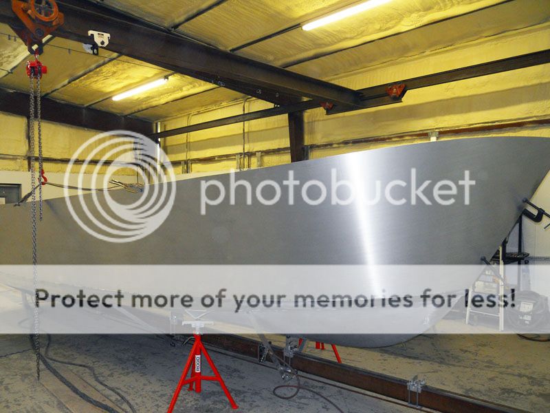 Welded aluminum skiff build